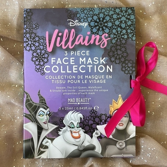 Brand New Mad Beauty Disney Villains 3 Piece Face Mask Collection - Picture 9 of 9